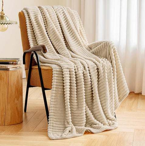 Frazada beige invierno  200x220cm