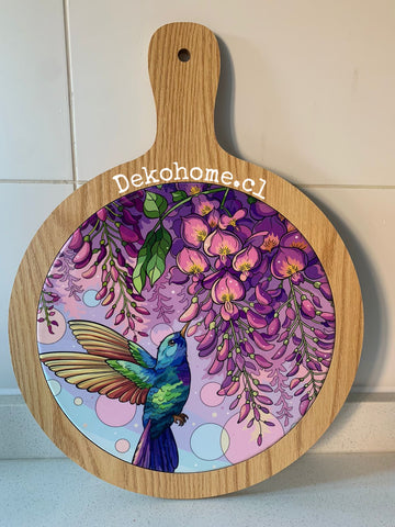 Tabla picaflor violeta