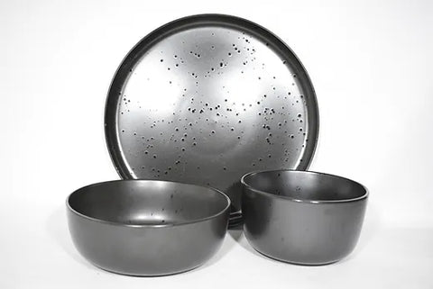 Set negro matte ( 3 piezas)