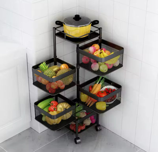 Organizador de verduras y frutas 5 niveles