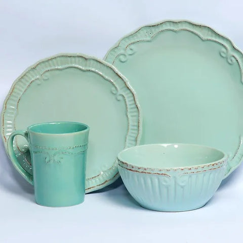 Set Provenzal Toscano Verde agua (4 piezas)